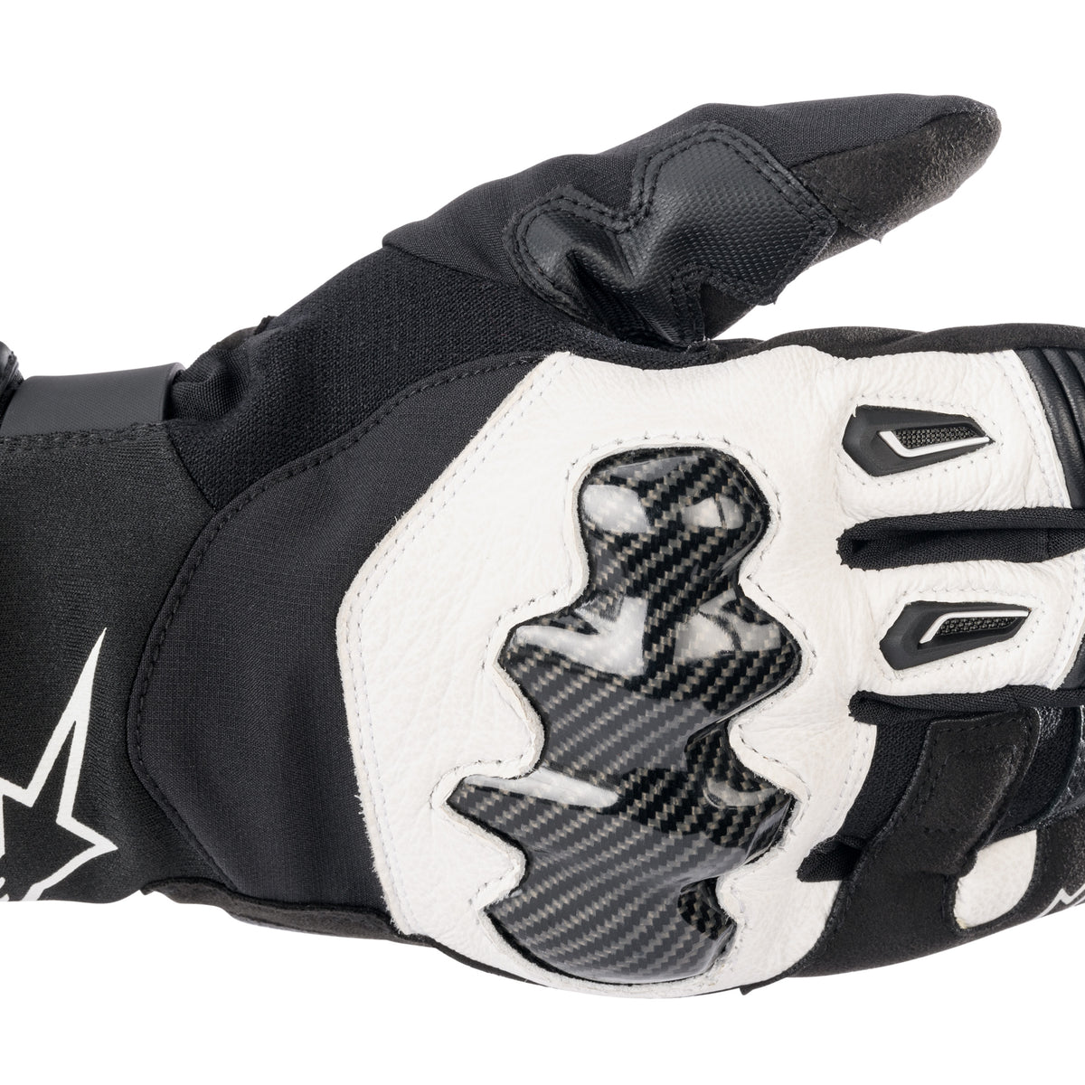 Alpinestars SMX-1 Waterproof Schwarz/Weiß Motorradhandschuhe