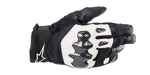 Alpinestars SMX-1 Waterproof Zwart/Wit Motorhandschoenen