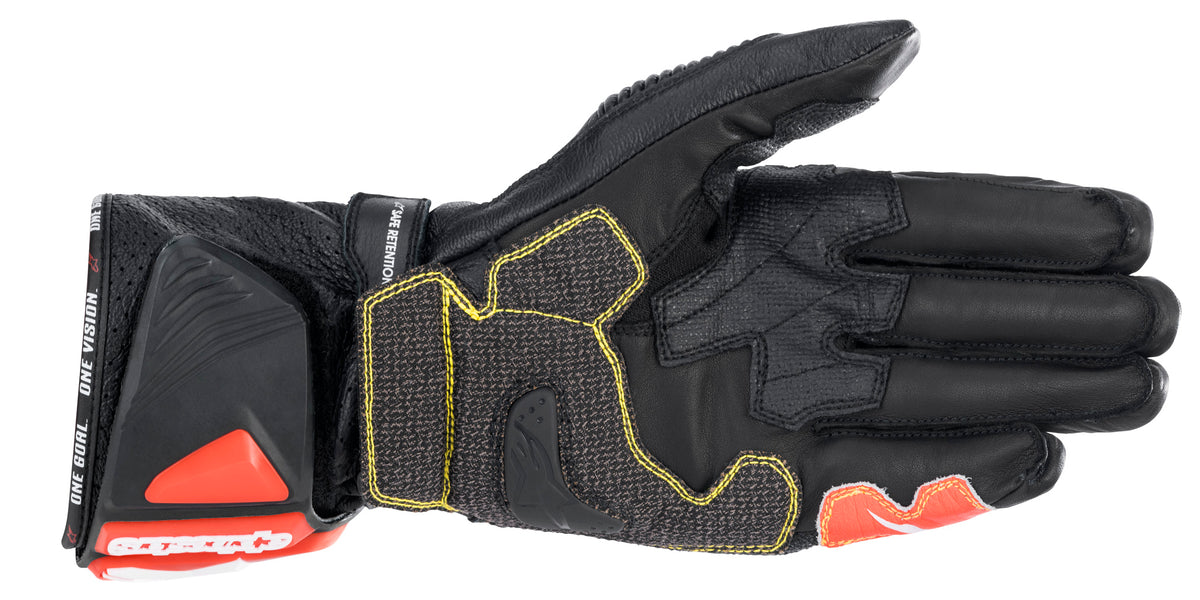 Alpinestars GP-Tech v2 Zwart/Wit/Fluorood Motorhandschoenen