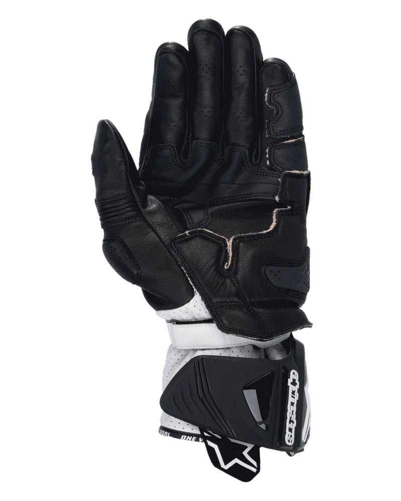 Alpinestars GP Pro v4 Schwarz/Fluorot/Weiß Motorradhandschuhe