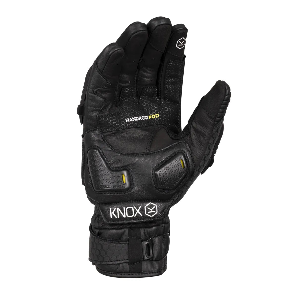 Knox Handroid POD MK5 Black/Sand – Premium Sport Motorcycle Gloves