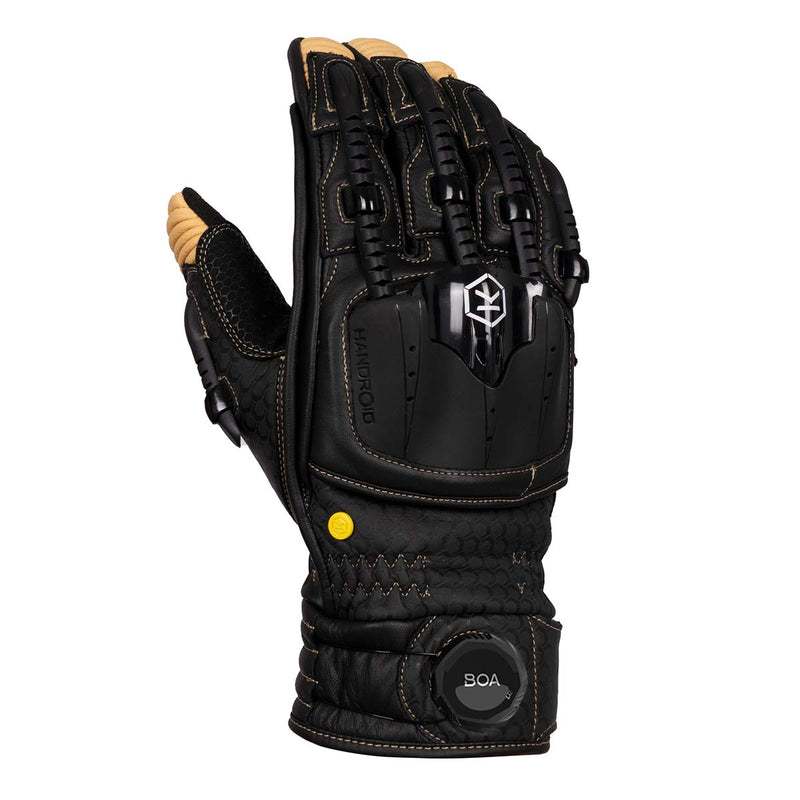 Knox Handroid POD MK5 Black/Sand – Premium Sport Motorcycle Gloves