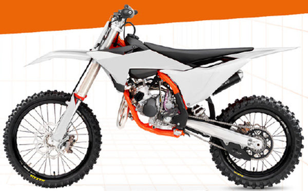 UFO Plasticset Wit KTM 85 SX 2025-2026