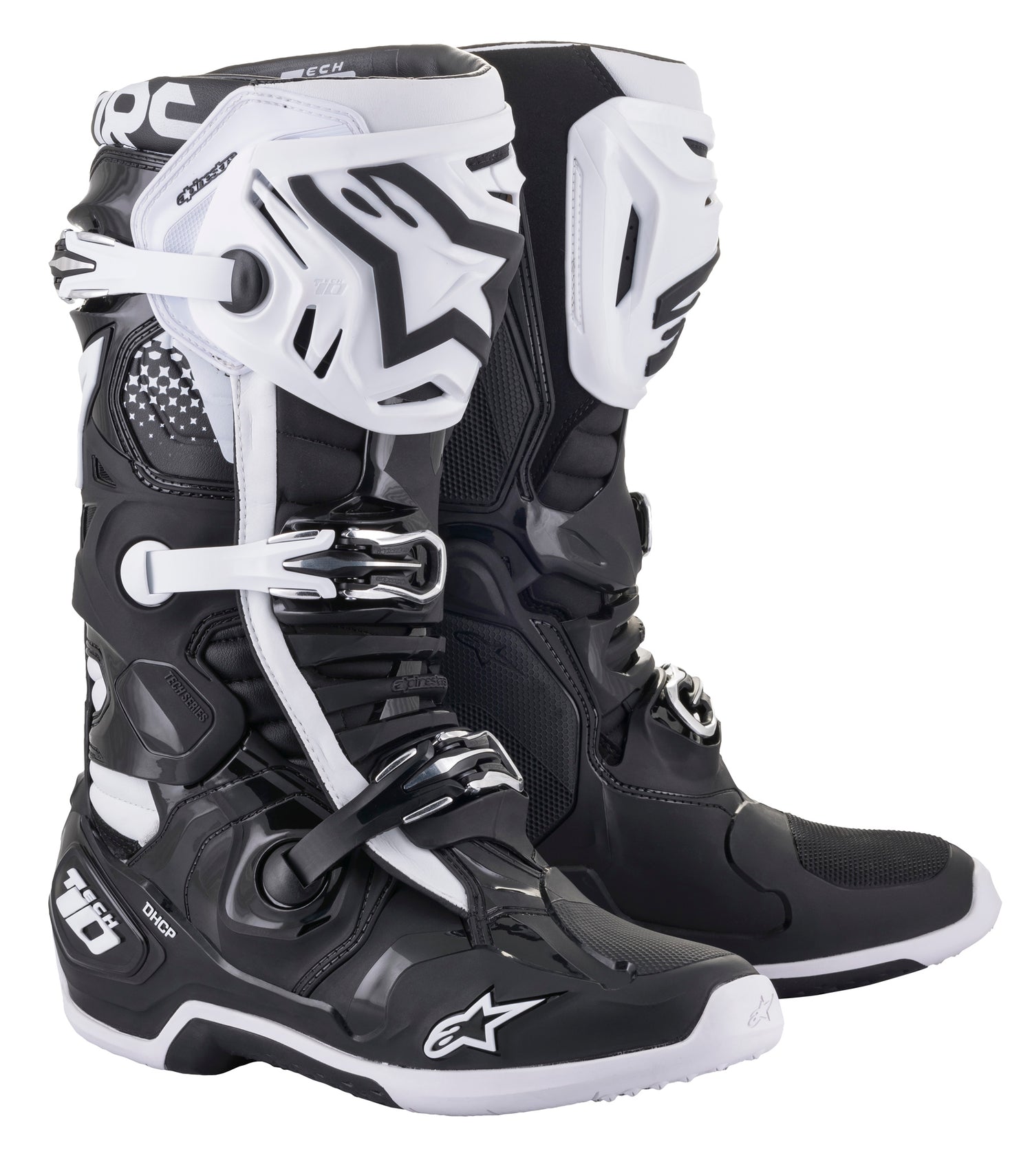 Alpinestars Tech 10 Schwarz/Weiß Cross-Stiefel