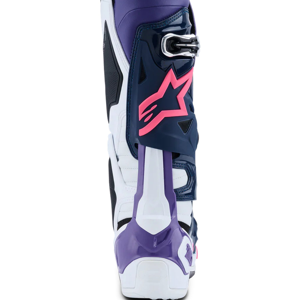 Alpinestars Tech 10 White/Violet/Fluorescent Pink Motocross Boots