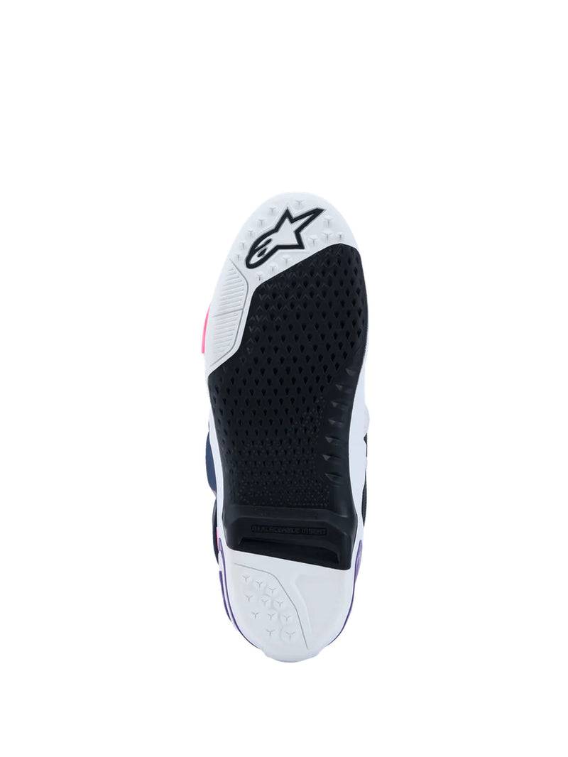 Alpinestars Tech 10 White/Violet/Fluorescent Pink Motocross Boots