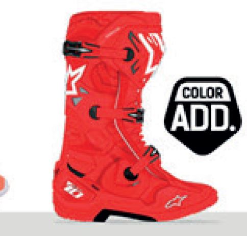 Alpinestars Tech 10 Red Motocross Boots