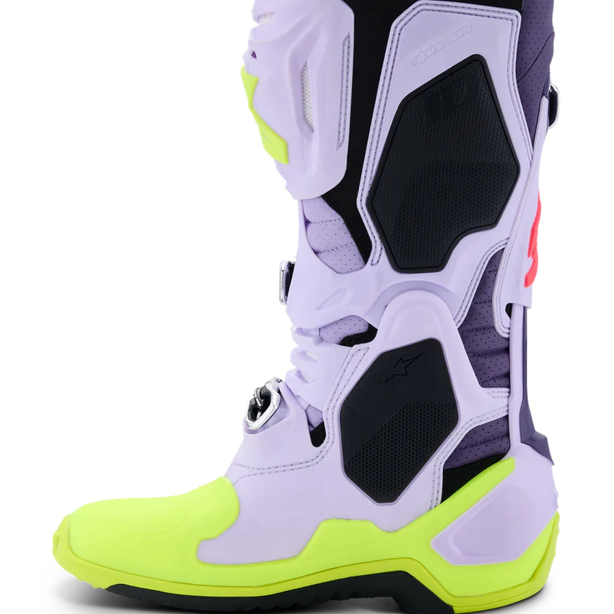 Alpinestars Vented Tech 10 Purple/Fluo Yellow/Pink Motocross Boots