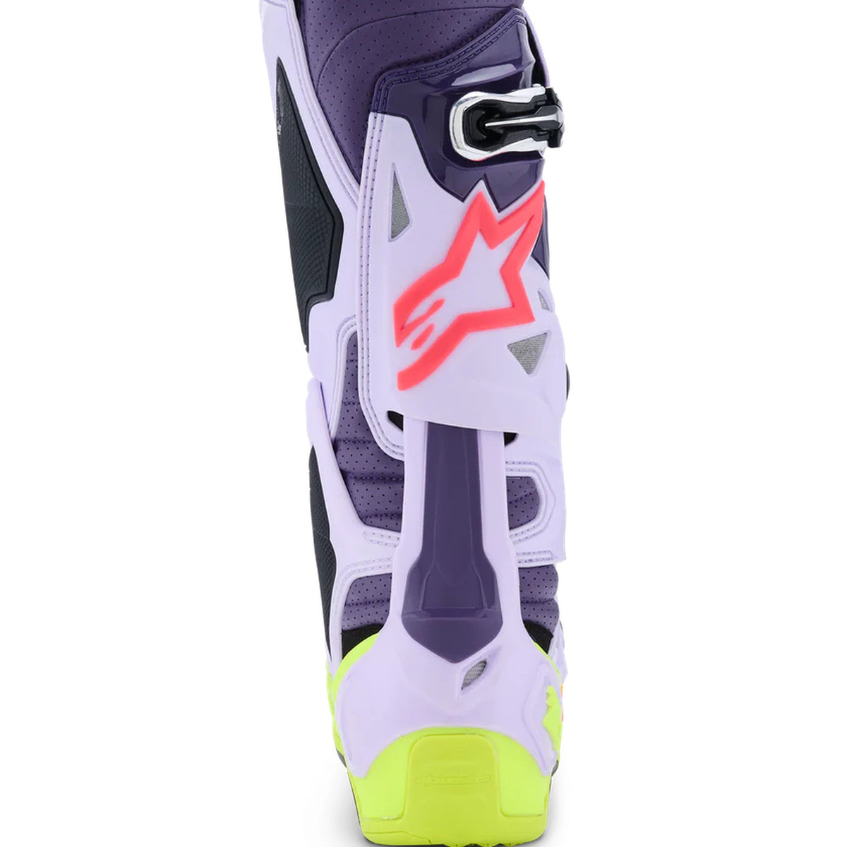 Alpinestars Vented Tech 10 Purple/Fluo Yellow/Pink Motocross Boots