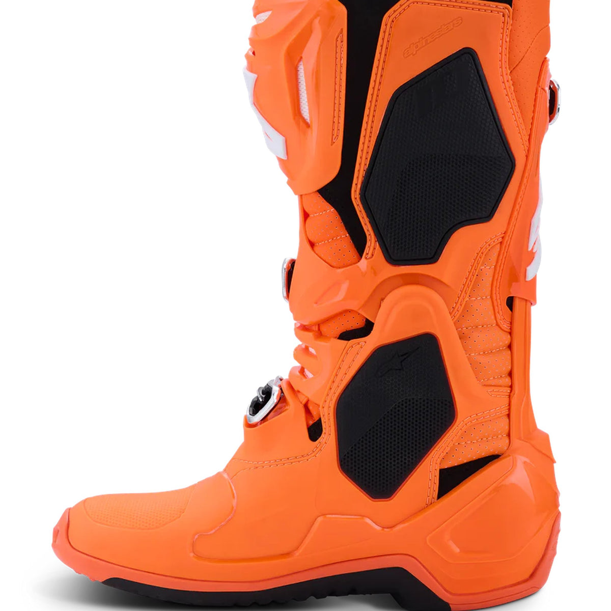Alpinestars Vented Tech 10 Fluorescent Orange/White Motocross Boots