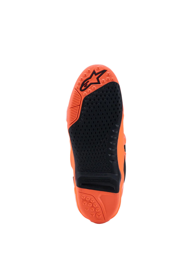 Alpinestars Vented Tech 10 Fluorescent Orange/White Motocross Boots