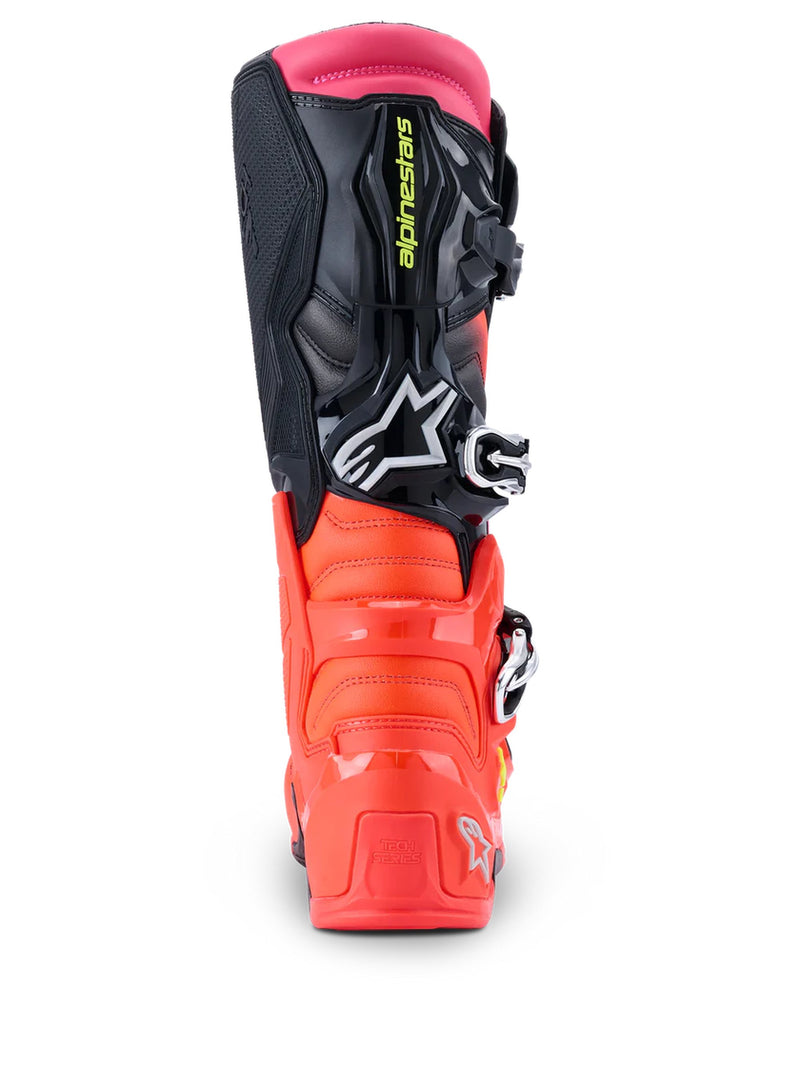Alpinestars Tech 7 Black/Fluo Red/Fluo Pink Motocross Boots