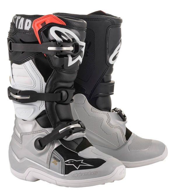 Alpinestars Tech 7s Junior Blk/Sil/Wht/Gold Motocross Boots