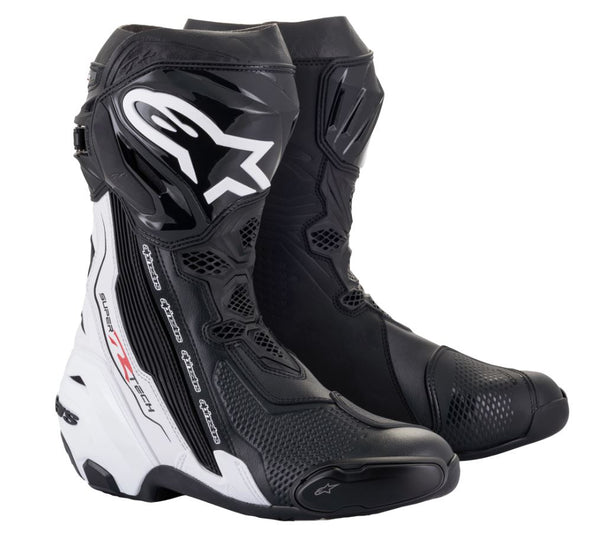 Alpinestars Supertech R v2 Schwarz/Weiß Motorradstiefel
