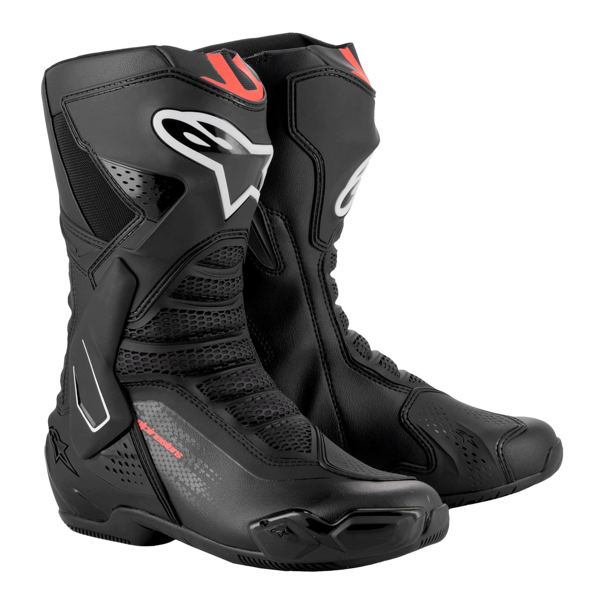 Alpinestars SMX-6 v3 Schwarz/Fluorot Motorradstiefel