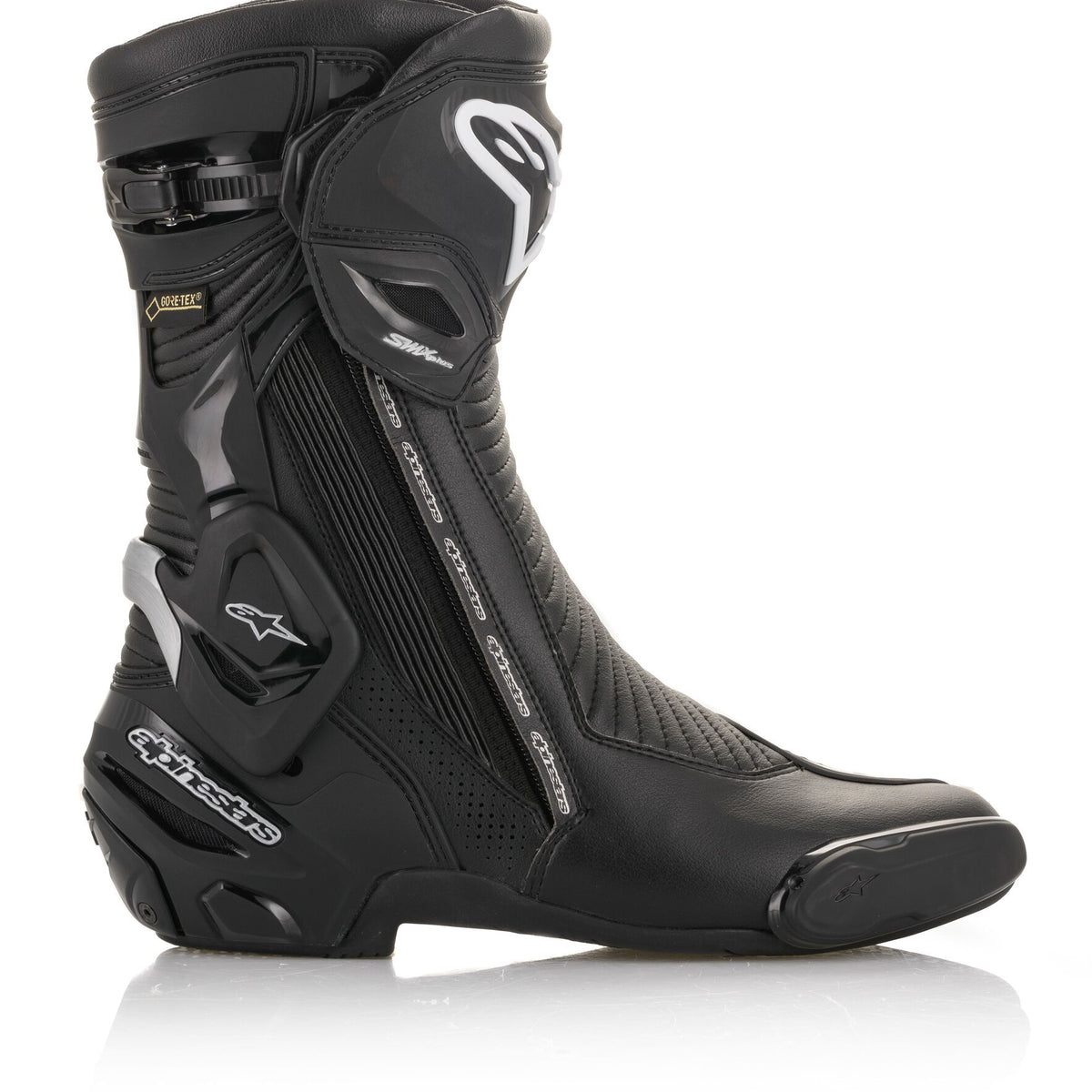Alpinestars SMX Plus v2 Gore-Tex Schwarze Motorradstiefel
