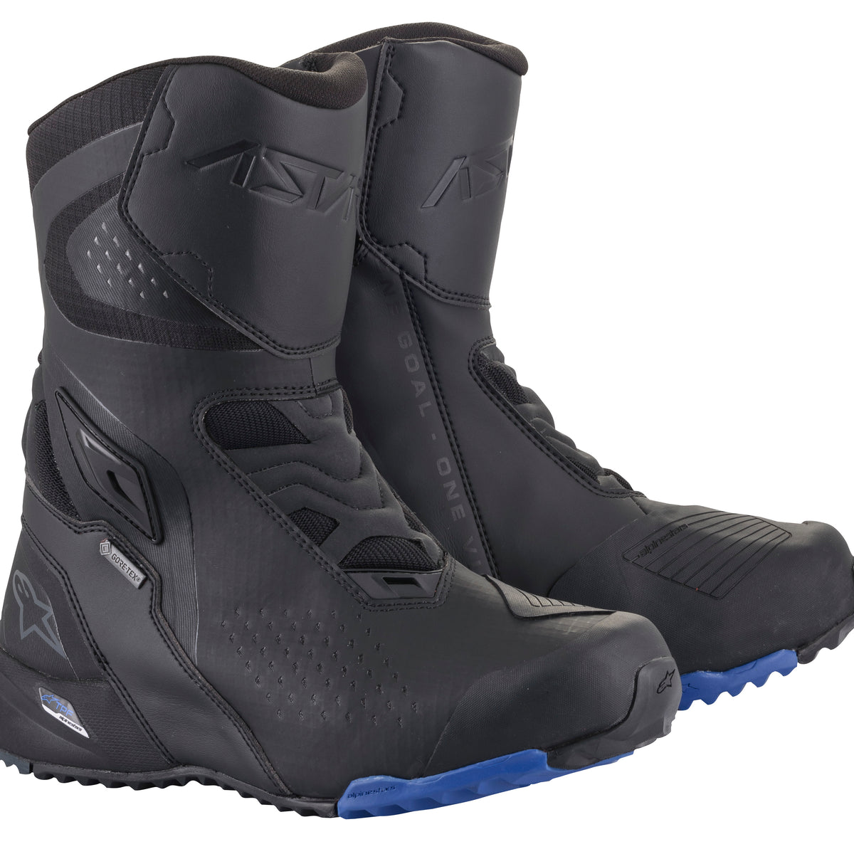 Alpinestars RT-8 Gore-Tex Schwarz/Blau Motorradstiefel