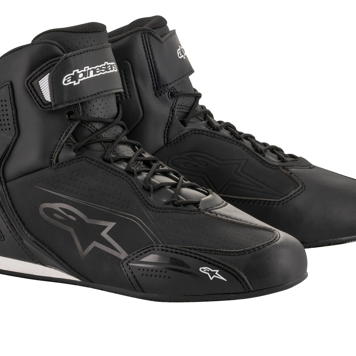 Alpinestars Faster-3 Schwarz/Schwarz Motorradstiefel