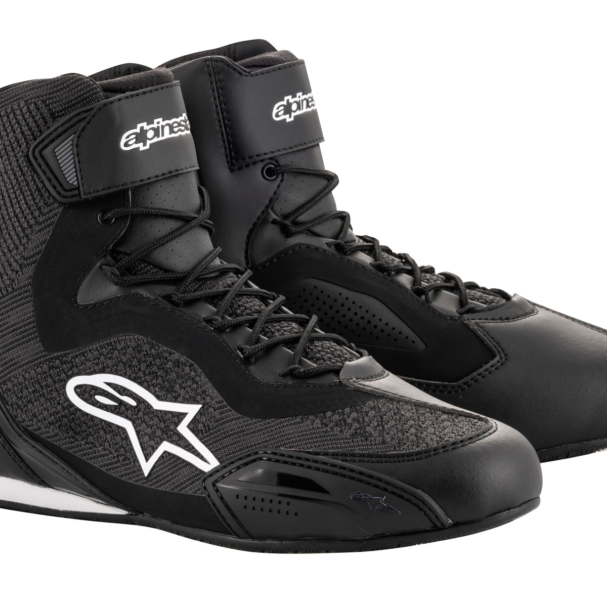 Alpinestars Faster-3 Rideknit Schwarz Motorradschuhe