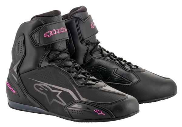 Alpinestars Faster-3 Zwart FUCHSIA Motorlaarzen