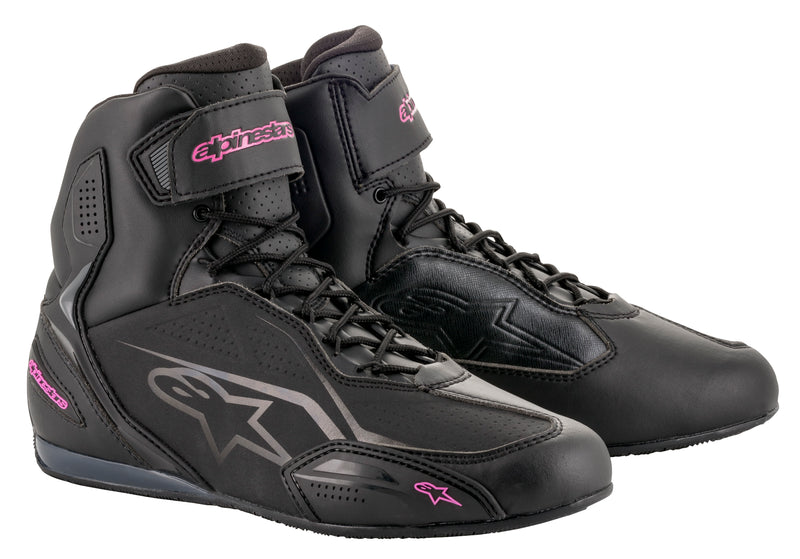 Alpinestars Faster-3 Schwarz FUCHSIA Motorradstiefel