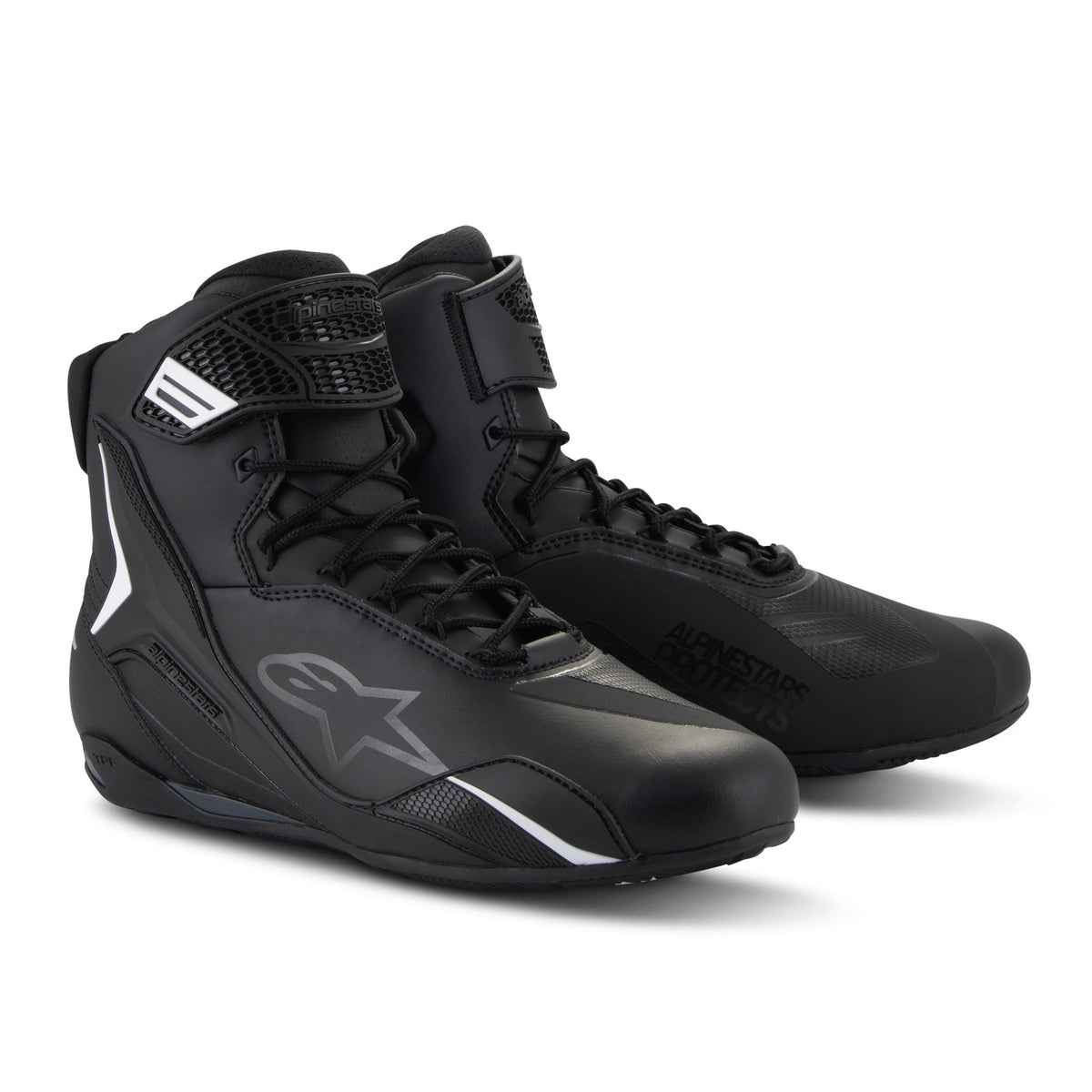 Alpinestars Faster-4 Schwarze Motorradstiefel
