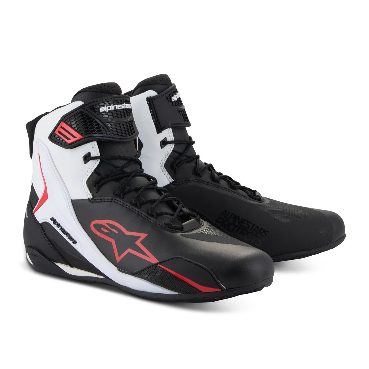 Alpinestars Faster-4 Zwart/Wit/Rood Motorlaarzen