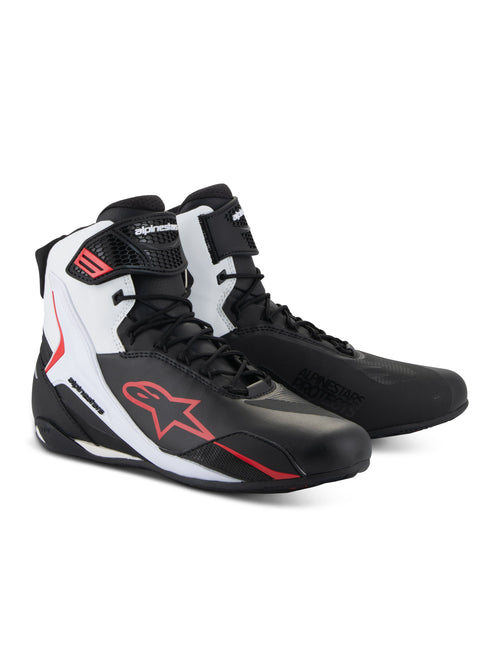 Alpinestars Faster-4 Black/White/Red Motorcycle Boots