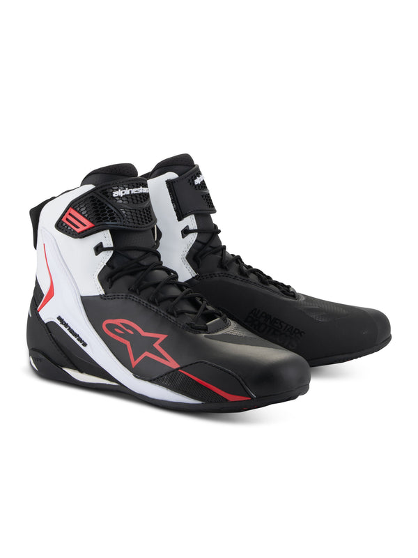 Alpinestars Faster-4 Black/White/Red Motorcycle Boots