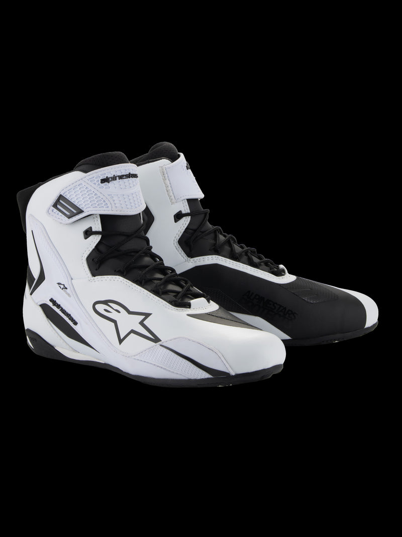 Alpinestars Faster-4 Weiß-Schwarz Motorradstiefel