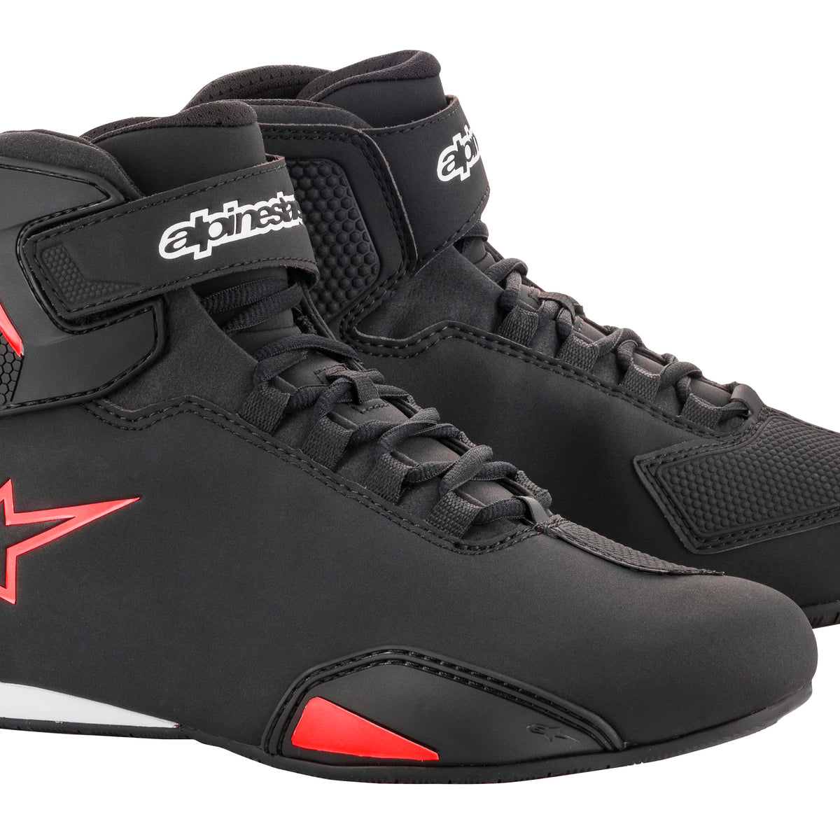 Alpinestars Sektor Schwarz/Rot Motorradstiefel