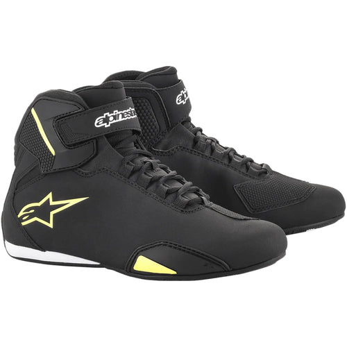 Alpinestars Sektor Black/Fluorescent Yellow Motorcycle Boots