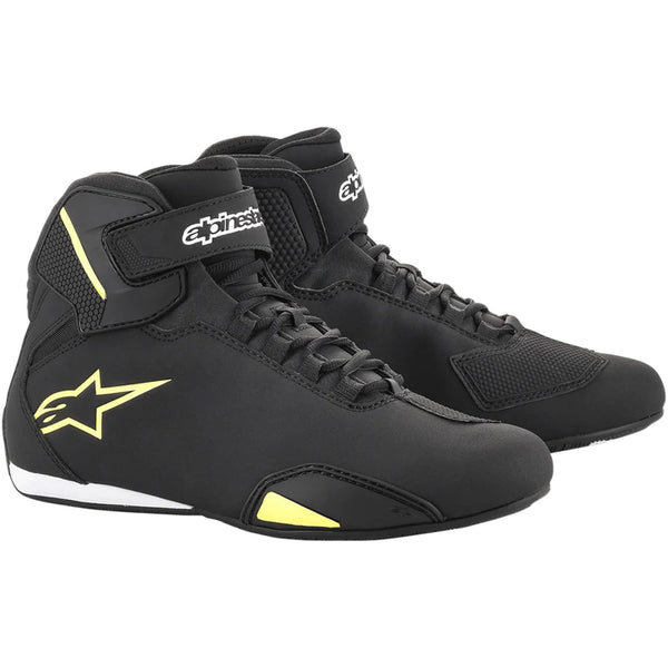 Alpinestars Sektor Black/Fluorescent Yellow Motorcycle Boots