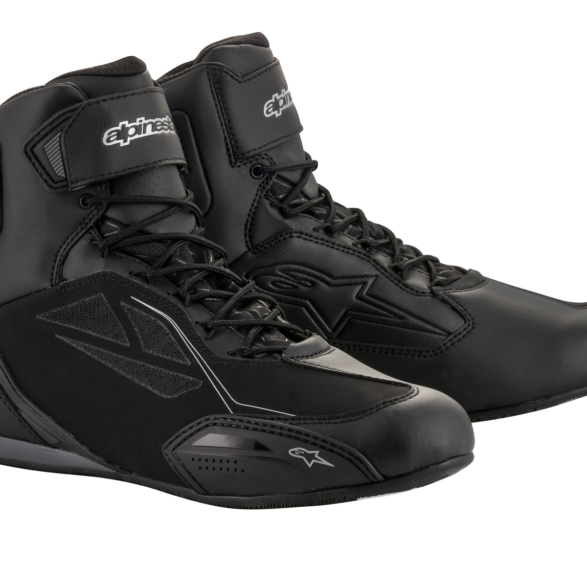 Alpinestars Faster-3 Drystar Schwarz/Silber Motorradstiefel