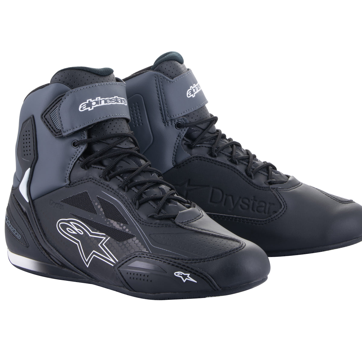 Alpinestars Faster-3 Drystar Zwart/Grijs Motorlaarzen