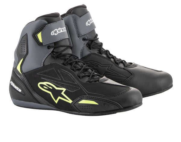 Alpinestars Faster-3 Drystar Zwart/Fluogeel Motorlaarzen