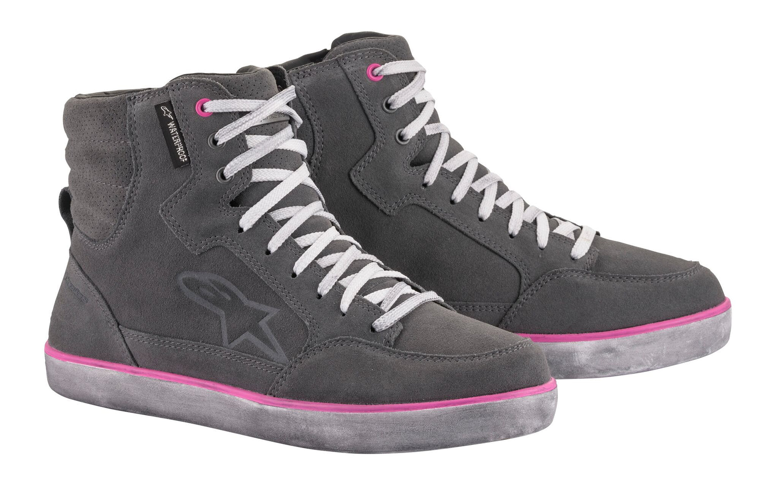 Alpinestars J-6 Waterproof Grijs/Paars Motorlaarzen