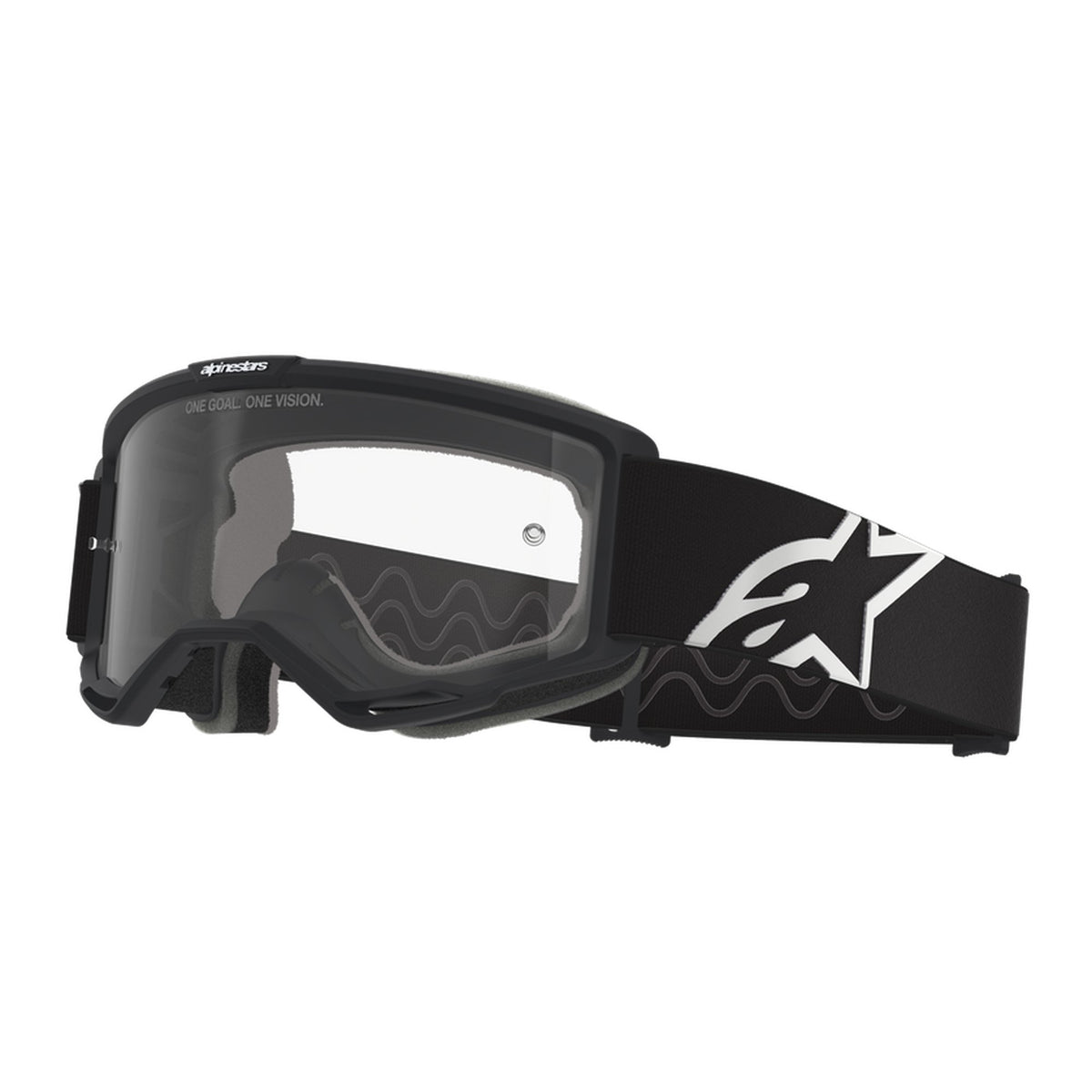 Alpinestars Vision OTG Schwarz/Grau Klare Crossbrille