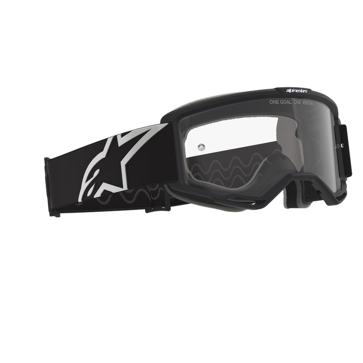 Alpinestars Vision OTG Schwarz/Grau Klare Crossbrille