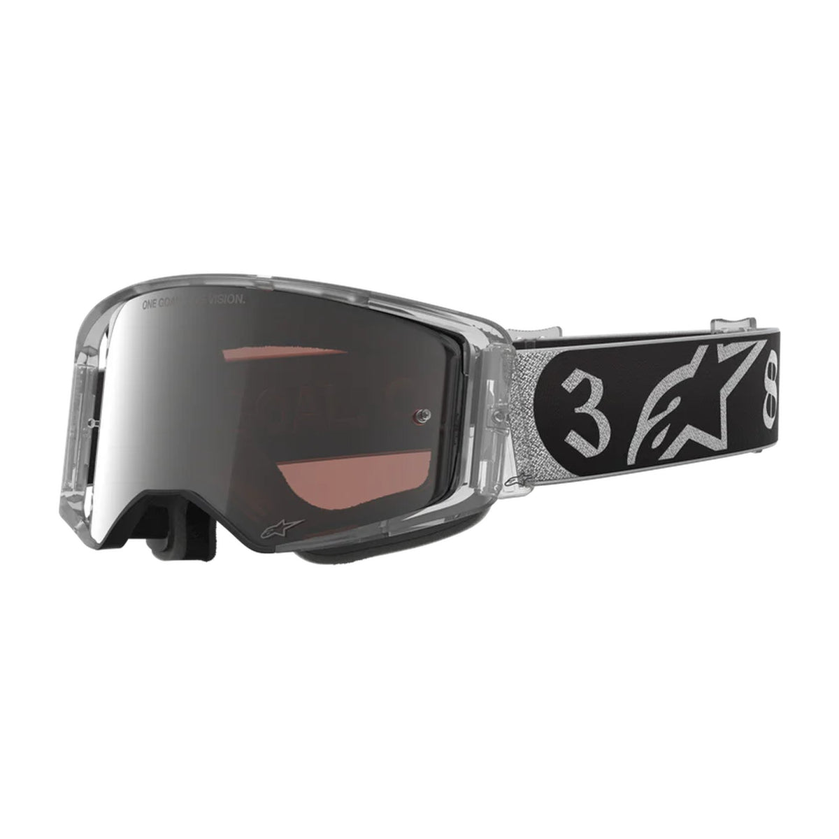 Alpinestars Supertech LTD DNGR38 XXV Silber Schwarz Spiegel Silber Crossbrille