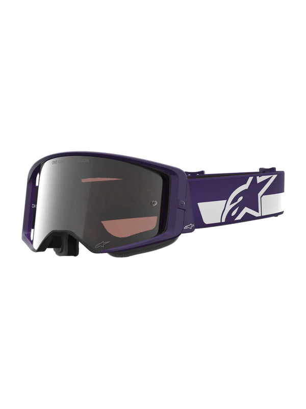 Alpinestars Supertech LTD HUNTA96 XXV Lila Weiß Spiegel Silber Crossbrille