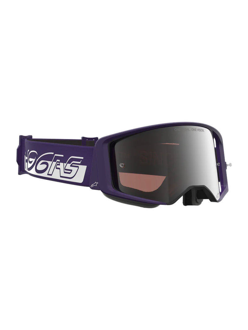 Alpinestars Supertech LTD HUNTA96 XXV Paars Wit Spiegel Zilver Crossbril