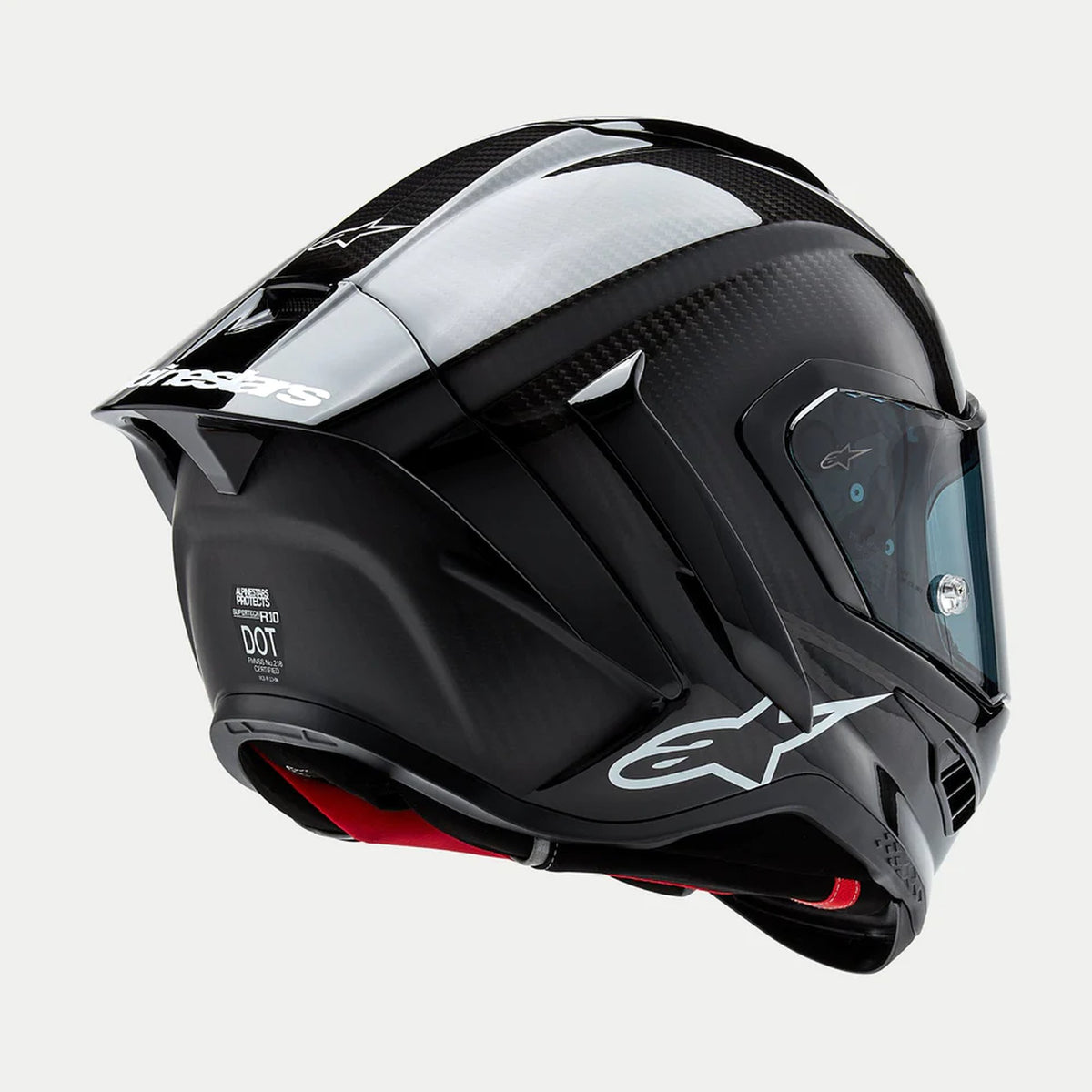Alpinestars Supertech R10 Zwart/Carbon Integraalhelm
