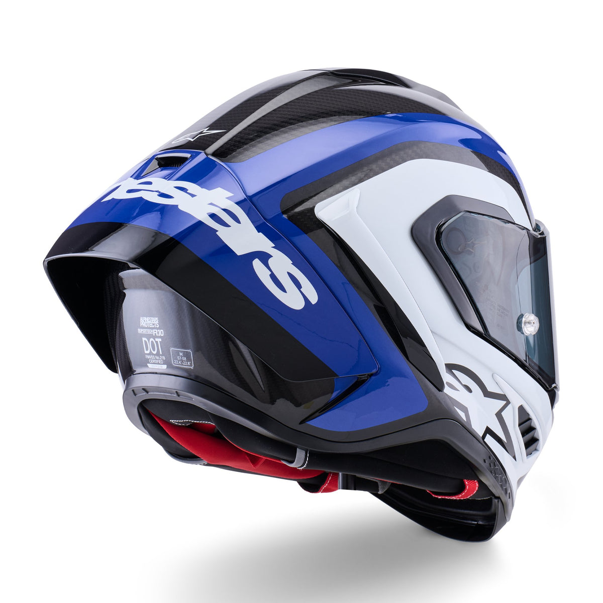 Alpinestars Supertech S-R10 Arius Schwarz/Weiß/Blau Integralhelm