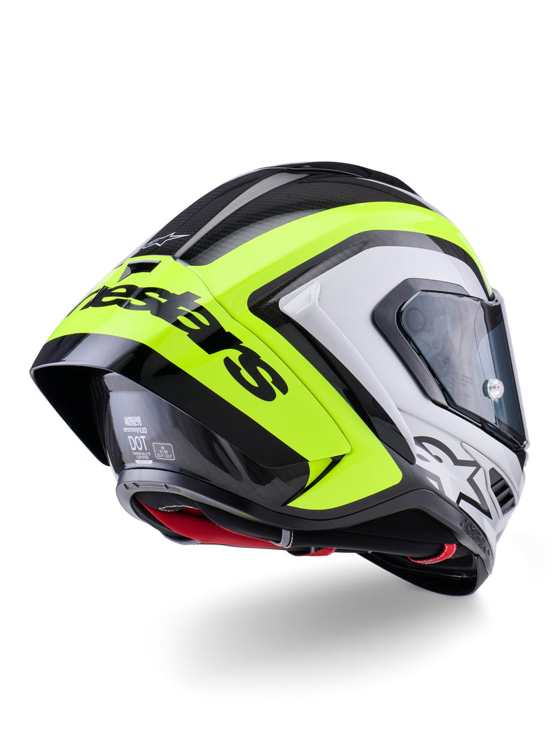 Alpinestars Supertech S-R10 Arius Schwarz/Silber/Fluogelb Integralhelm
