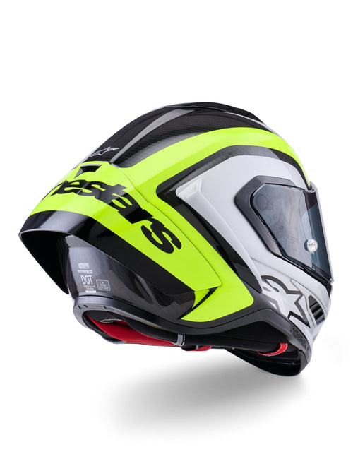 Alpinestars Supertech S-R10 Arius Schwarz/Silber/Fluogelb Integralhelm