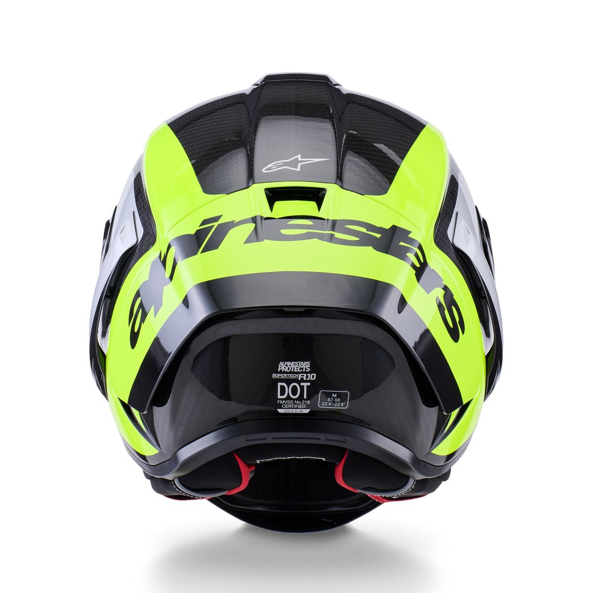 Alpinestars Supertech S-R10 Arius Schwarz/Silber/Fluogelb Integralhelm