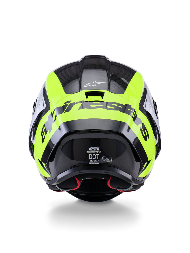 Alpinestars Supertech S-R10 Arius Schwarz/Silber/Fluogelb Integralhelm
