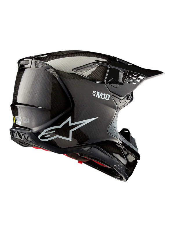 Alpinestars S-M10 2206 Solid Gloss Carbon Motocross Helmet