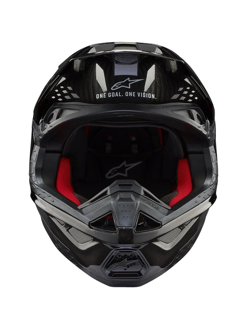 Alpinestars S-M10 2206 Solid Glans Carbon Crosshelm